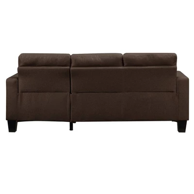81" Earsom Sofa Brown Linen - Acme Furniture - Image 7