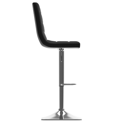 Set Of 2 Adjustable High Back Square Tufted Barstool - CorLiving - Image 3