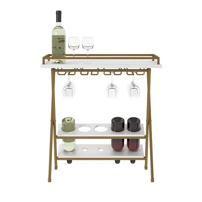 Trevia Folding Wine Rack White - CosmoLiving By Cosmopolitan - Image 5