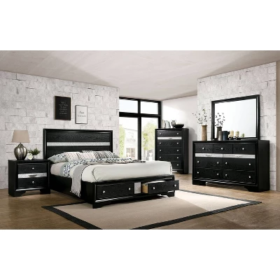 Oak Creek 6 Drawer Chest Black - MiBasics - Image 2