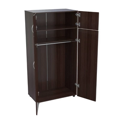 4 Door Wardrobe/Armoire Espresso - Inval - Image 6