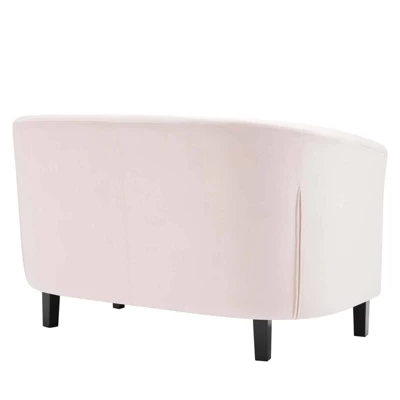 Prospect Performance Velvet Loveseat Pink - Modway - Image 3