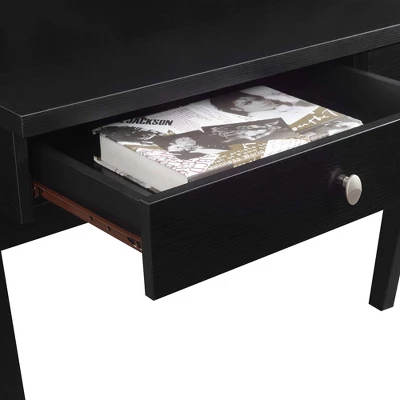 Newport Deluxe 2 Drawer Desk With Shelf - Breighton Home - Image 4