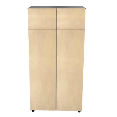 4 Door Wardrobe/Armoire Espresso - Inval - Image 8