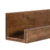 42" Levie Wooden Picture Ledge Wall Shelf Rustic Brown - Kate & Laurel All Things Decor