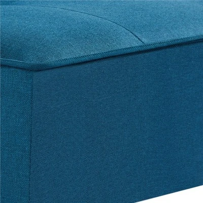 Yaheetech Modern Fabric Convertible Futon Sofa Bed With USB Ports - Image 5