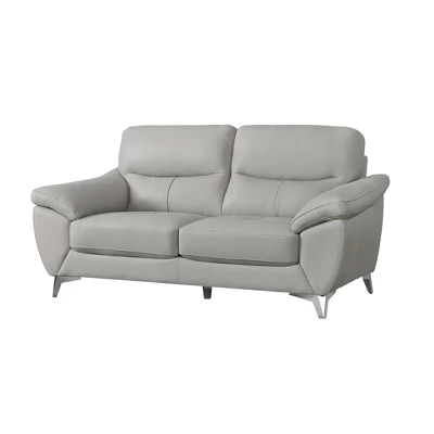Valier Top Grain Leather Loveseat - Abbyson Living - Image 4