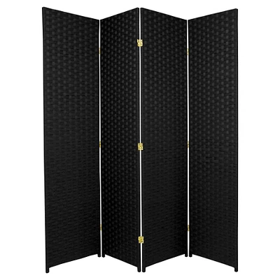 6 Ft. Tall Woven Fiber Room Divider - Oriental Furniture - Image 2
