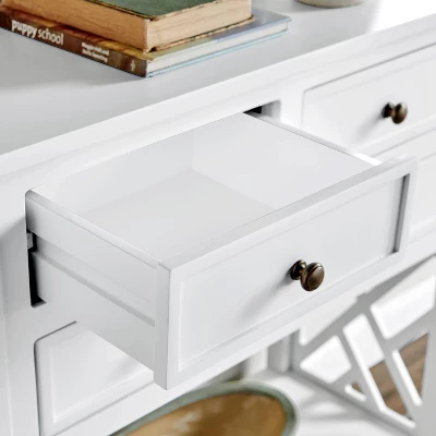 32" Middlebury Wood Console Table With 4 Drawers White - Alaterre Furniture - Image 3