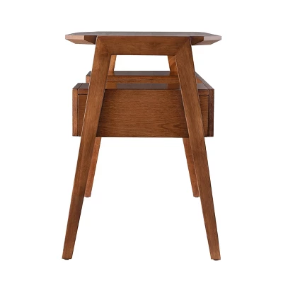 Crownfield Mid-Century Modern Writing Desk With Storage - Aiden Lane - Image 6