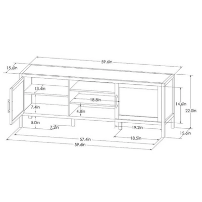 Warwick TV Stand For TVs Up To 69" With Storage - Threshold™ - Image 3