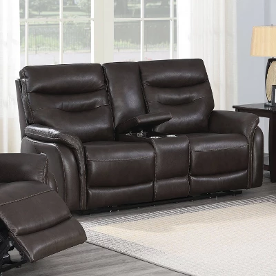 Fortuna Power Recliner Console Loveseat - Steve Silver Co. - Image 4