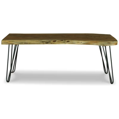 Haileeten Accent Bench Black/Gray/Brown/Beige - Signature Design By Ashley - Image 2