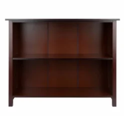 30" 3 Tier Milan Storage Shelf Or Bookshelf Long Walnut - Winsome
