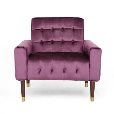 Bourchier Modern Glam Velvet Armchair - Christopher Knight Home - Image 7