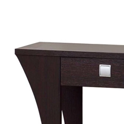 Stylish Console Table Dark Chocolate - Benzara - Image 2