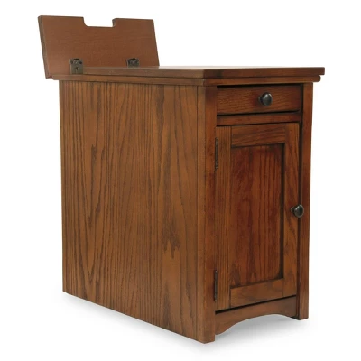 Laflorn Chairside End Side Table With USB Ports And Outlets Brown - Signature Design By Ashley - Image 4