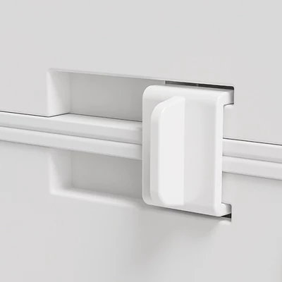 HOMCOM Portable Wardrobe Closet, Folding Bedroom Armoire, Clothes Storage Organizer With Cube Compartments, Hanging Rod, Magnet Doors, White - Image 5