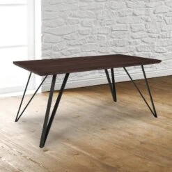 Flash Furniture Corinth 31.5" X 63" Rectangular Dining Table In Dark Ash Finish