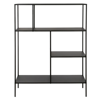 48" Tall Black Bronze Bookcase - Henn&Hart