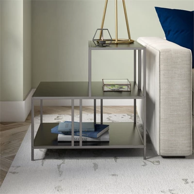 Gunmetal Gray Side Table - Henn&Hart - Image 7