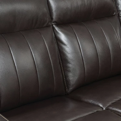 Coachella Power Recliner Loveseat Brown - Steve Silver Co. - Image 9