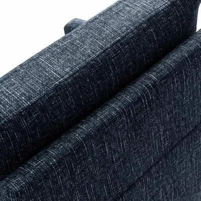 Leandes Mid-century Armchair With Tapered Metal Legs For Living Room And Bedroom | KARAT HOME - Image 6