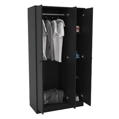 Denmark 3 Door Wardrobe - Polifurniture - Image 4