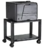 Mount-It! Under Desk Printer Stand With Wheels | Rolling Printer Cart | Height Adjustable Stacked Office Machine Cart W/ Paper Storage Tray