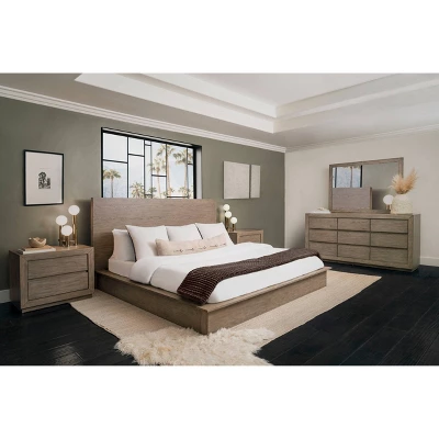 5pc Resto Bedroom Set Weathered Gray - Abbyson Living - Image 13