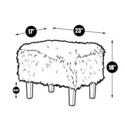 Ricco Ottoman Pink - Chic Home Design