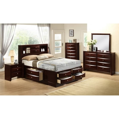 3pc King Madison Storage Bedroom Set Espresso Brown - Picket House Furnishings - Image 5