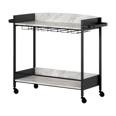 City Life Bar Cart With Wine Glass Rack - South Shore - Image 13