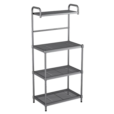 Costway 4-Tier Baker's Rack Microwave Oven Stand Shelves Kitchen Storage Rack Organizer - Image 7