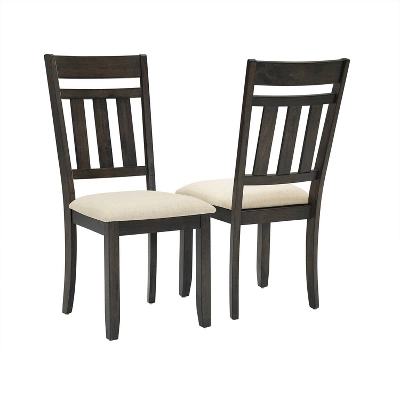 Set Of 2 Hayden Slat Back Dining Chairs Slate - Crosley - Image 3