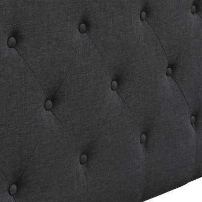 King Amery Tufted Upholstered Headboard Charcoal - Adore Decor - Image 3