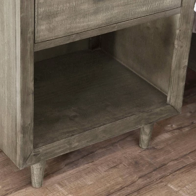 3pc Aurora Mid-Century Bedroom Set Gray - Abbyson Living - Image 7