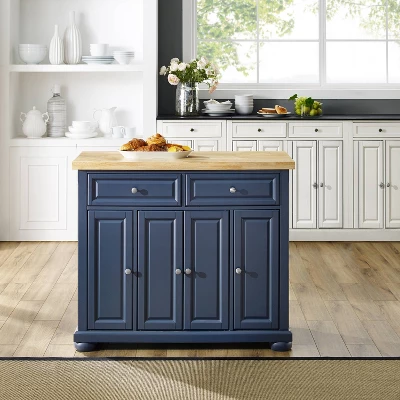 Madison Kitchen Island Navy - Crosley - Image 9