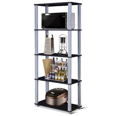 Tangkula 5-Tier Storage Rack Display Shelves Bookshelf For Home Office - Image 6