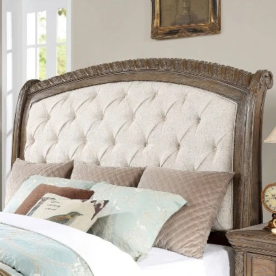 3pc Lellen Bedroom Set With 2 Nightstands Beige/Rustic Natural Tone - HOMES: Inside + Out - Image 2