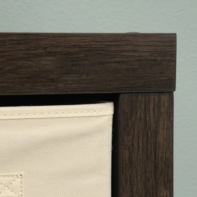 Stow Away 4 Cube Organizer Smoked Oak - Sauder - Image 3