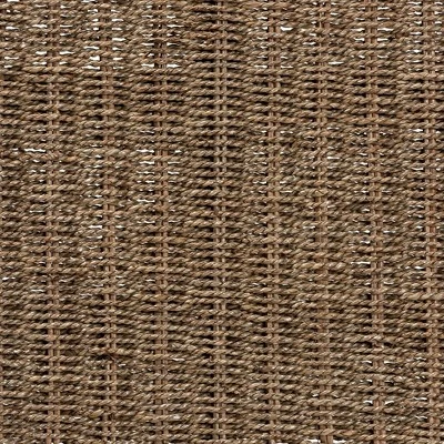 Hermes Natural Seagrass And Mahogany Wood Bench Walnut Brown - Bali & Pari - Image 5