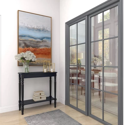 Traditional Wood Console Table Black - Olivia & May - Image 13