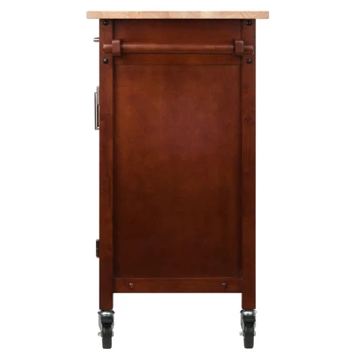 Marissa Kitchen Cart Walnut - Winsome - Image 4