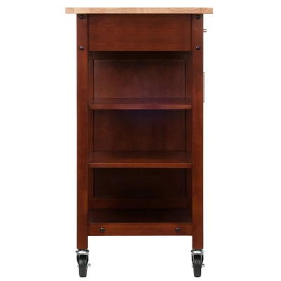 Marissa Kitchen Cart Walnut - Winsome - Image 3