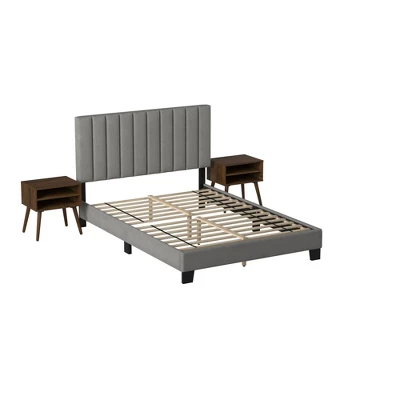 Queen Colbie Upholstered Platform Bed With Nightstands - Picket House Furnishings - Image 13