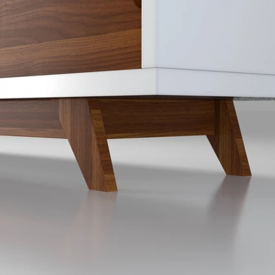 Pentictin 6 Shelf TV Stand For TVs Up To 70" White - MiBasics - Image 9