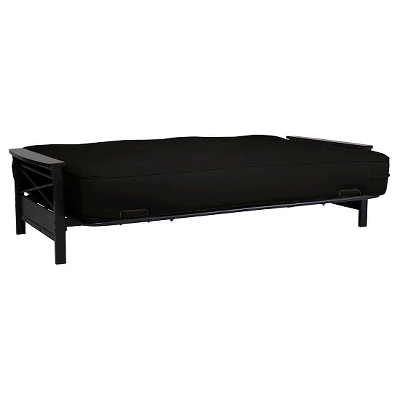 Nadia Metal Futon Frame With Wood Armrest - Room & Joy - Image 3