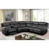Van Wyk Power Recliner Sectional Gray/Black - HOMES: Inside + Out