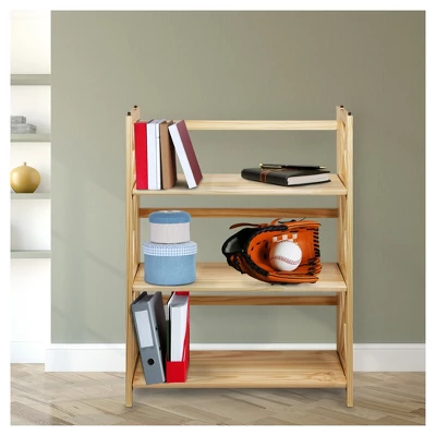 38" 3-Shelf Folding Bookcase - Flora Home - Image 7